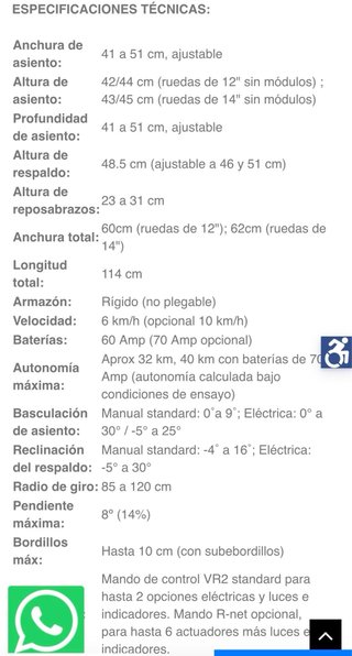 Silla de ruedas eléctrica SALSA R2
