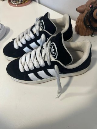 Adidas Campus Mujer Negro/Blanco