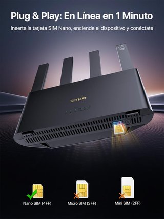 Tenda 4G08 Router 4G+ WiFi Doble Banda