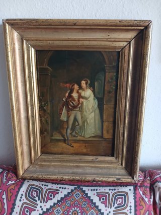 Cuadro al óleo antiguo
