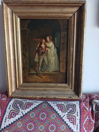 Cuadro al óleo antiguo
