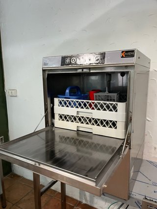 Lavavajillas industrial 50cm con bomba de desagüe