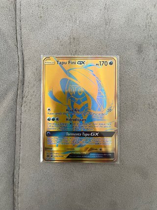 Lote Cartas Pokémon familia Tapu GX doradas