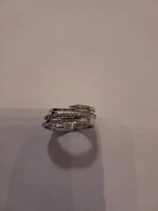 Anillo plata con circonitas