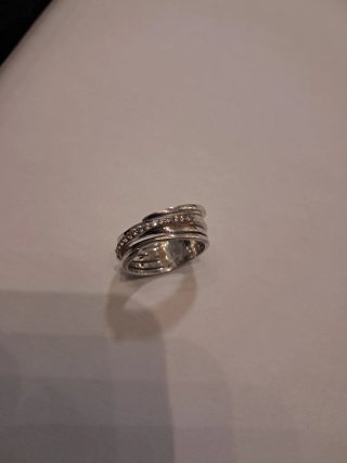 Anillo plata con circonitas