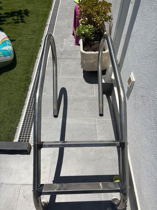 Escalera Piscina Aluminio 2 Peldaños