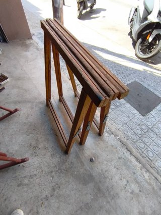 lote de 3 Caballetes de madera plegables