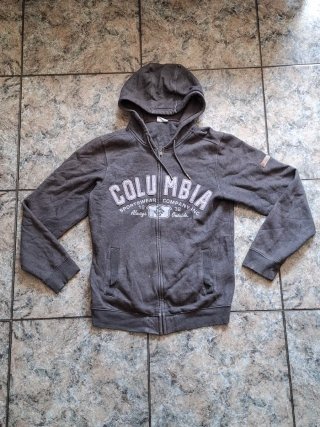 Sudadera Columbia gris con cremallera