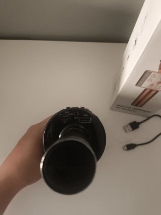 Micrófono altavoz KTV Inalámbrico Negro