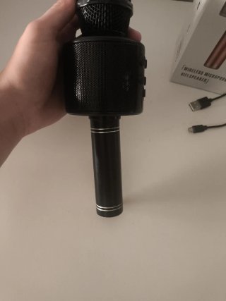 Micrófono altavoz KTV Inalámbrico Negro