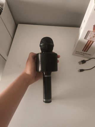 Micrófono altavoz KTV Inalámbrico Negro