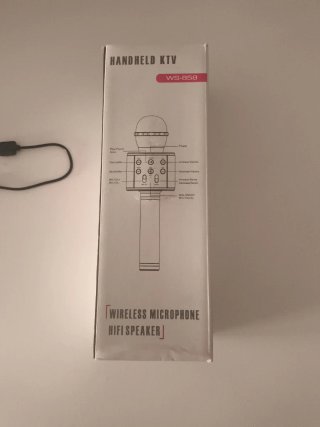 Micrófono altavoz KTV Inalámbrico Negro