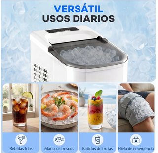 Máquina de Hielo Autolimpiable 12kg/24h
