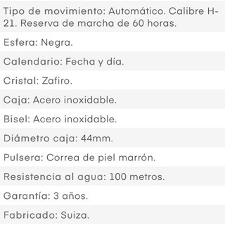 Reloj Hamilton Khaki X-Wind Automático