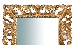 Specchio da parete verticale/orizzontale in legno