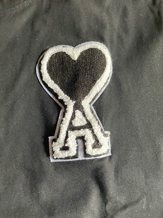 Lote Camiseta AMI L + Anillo Cuero Plateado