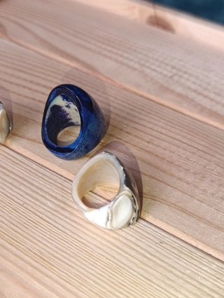 Anillos nácar vintage