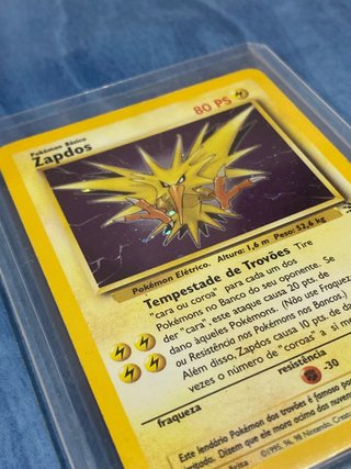 Carta pokémon: Zapdos 15/62 portugués