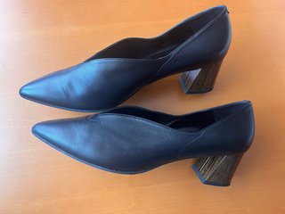 Zapatos Dibia Piel Tacón Madera
