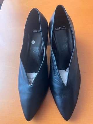 Zapatos Dibia Piel Tacón Madera