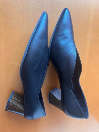 Zapatos Dibia Piel Tacón Madera