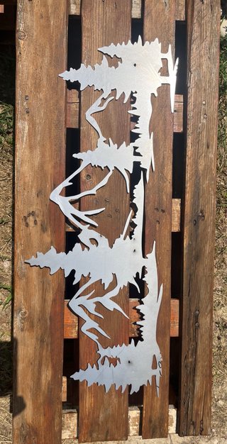 Decorazione murale in ferro