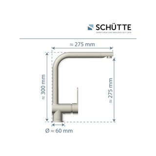 Schütte 79826 RIO rubinetto cucina in acciaio inossidabile