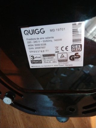Freidora Eléctrica QUIGG