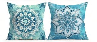 2 Federe Copricuscino Fiori Indiani 45x45