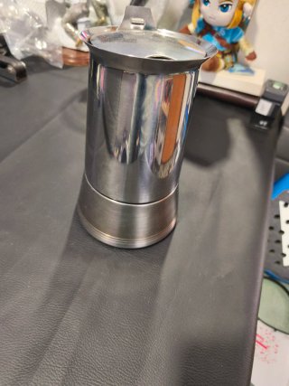 Cafetera Italiana Acero Inoxidable grande