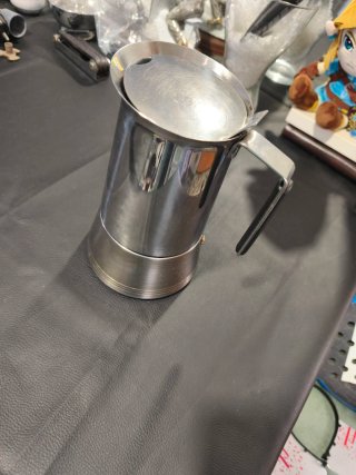 Cafetera Italiana Acero Inoxidable grande