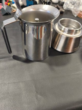 Cafetera Italiana Acero Inoxidable grande