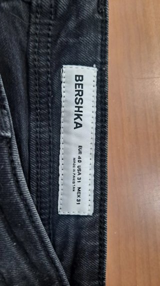 Bershka Vaqueros Rotos Negros Talla Eur:40