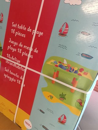 Mesa de juegos para playa 18 piezas