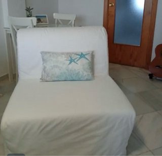 Sillón Cama Individual Ikea Blanco