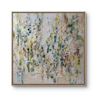 Cuadro abstracto GRANDE moderno salón 100x100cm