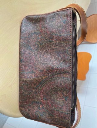 Borsa Etro fantasia paisley marrone