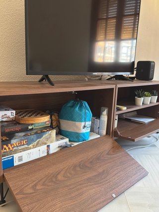 Mueble TV madera y metal