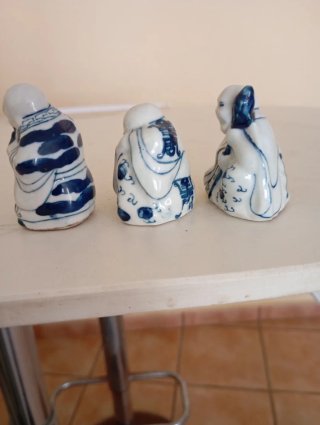 Lote 3 figuras budistas antiguas China