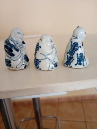 Lote 3 figuras budistas antiguas China