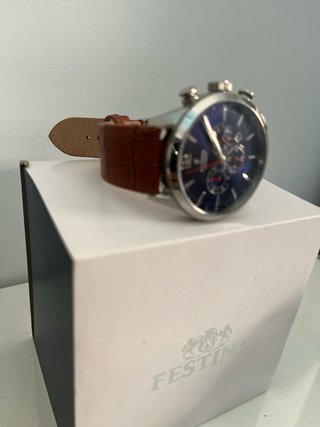 Reloj Festina Cronógrafo Acero Azul Marrón