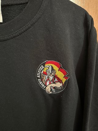 Sudadera Frente Atlético Negra