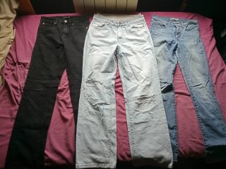Lote 14 pantalones vaqueros y falda tallas S/M
