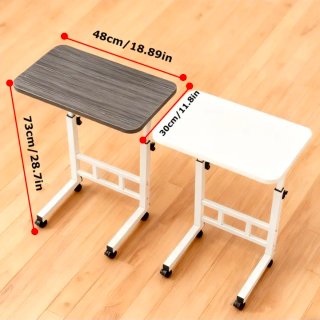 Mesa móvil con ruedas ajustable