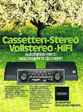 Autoradio Grundig WKC 2535 VD Anni '70