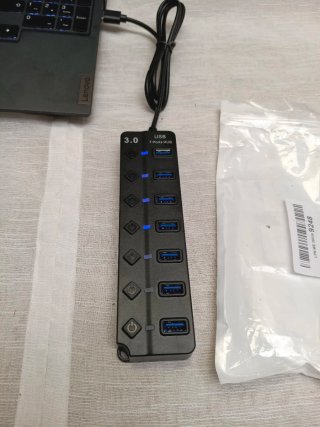 Adaptador USB 3.0 Hoppac 7 Puertos