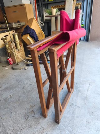 Silla de director infantil roja
