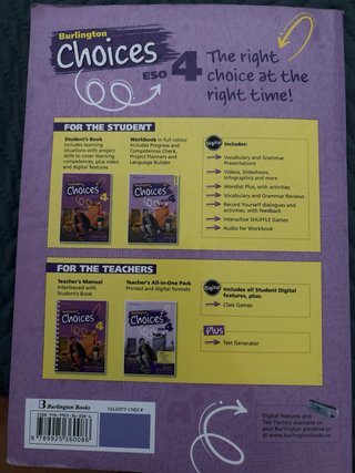 Student books, libro de actividades