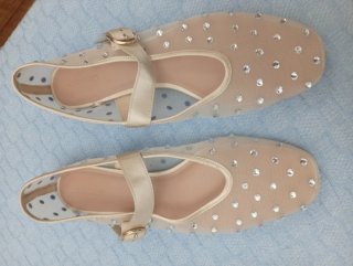 Zapatillas verano mujer talla 10 americana beige