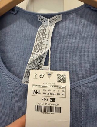 Body Zara azul